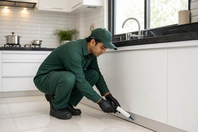 Cockroach control in a Bengaluru kitchen